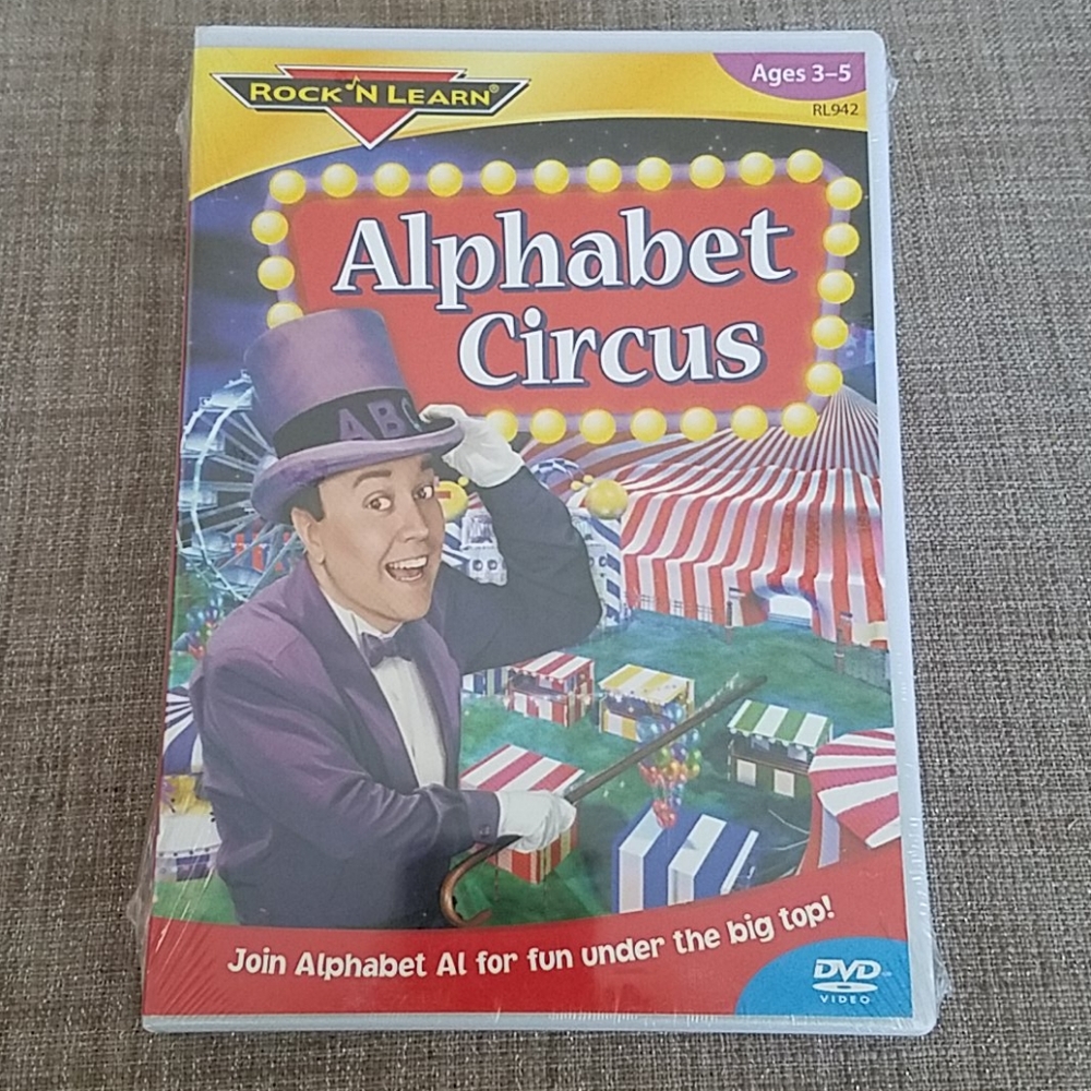 NEW Rock N Learn Alphabet Circus DVD